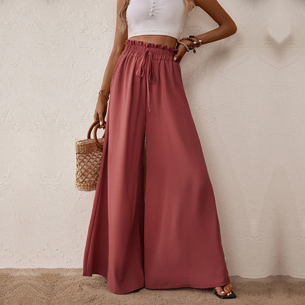 frill wide leg pants
tied wide leg pants
high waisted wide leg
palazzo pants
wide leg trousers
comfortable pantsstylish frill waist pants
flowy wide leg pants
casual palazzo trousers
decorative waist wide leg pants
trendy wide leg pants